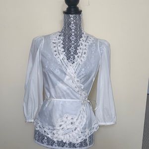 Ralph Lauren Jeans wrap blouse.
